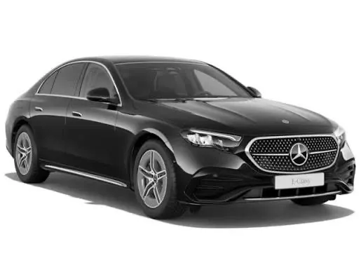 Mercedes-Benz E-Class 2023+ or similar — Business Sedan for BWI airport car service and Baltimore black car service, seats 3